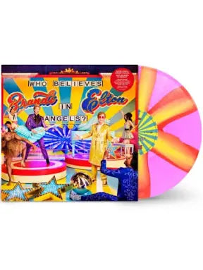 ELTON JOHN & BRANDI CARLILE Who Believes In Angels? - Limited Edition Pink Spiral Vinyl LP - Album