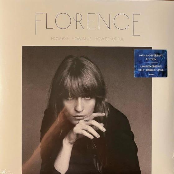 FLORENCE AND THE MACHINE How Big, How Blue, How Beautiful - Limited Edition 10th Anniversary Blue Marble Vinyl 2xLP - Album