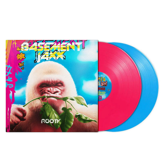 BASEMENT JAXX Rooty - Pink And Blue Coloured Vinyl 2LP - Album