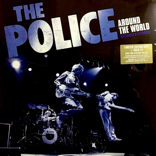 THE POLICE Around The World (Restored And Expanded) - Limited Edition Gold Coloured Vinyl LP + DVD - Compilation