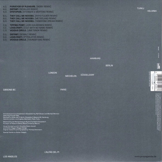 PROPAGANDA Remix Encounters - Limited Edition Numbered Clear Vinyl 2xLP - Album