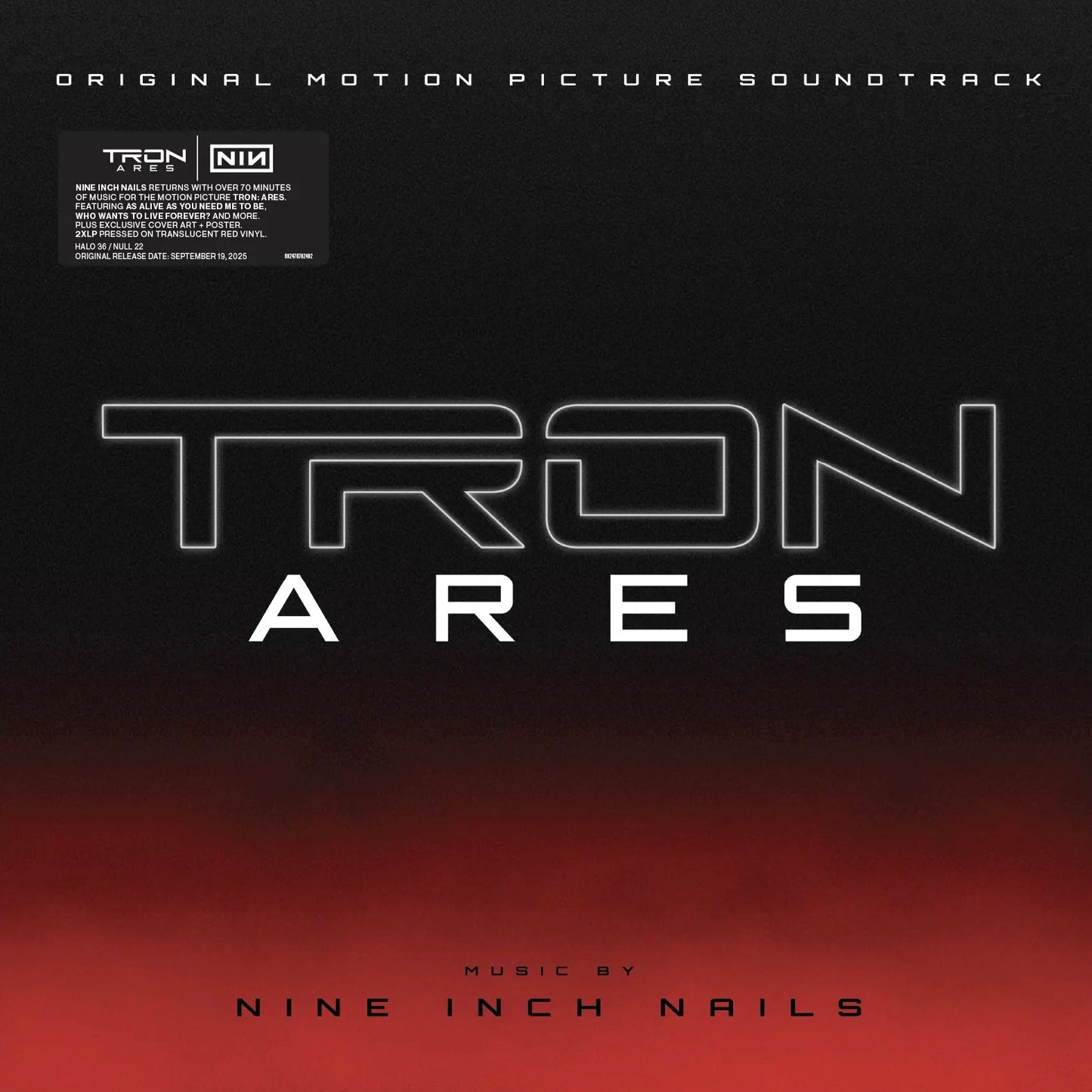 NINE INCH NAILS Tron: Ares (Original Motion Picture Soundtrack) - Translucent Red Vinyl 2xLP - Album