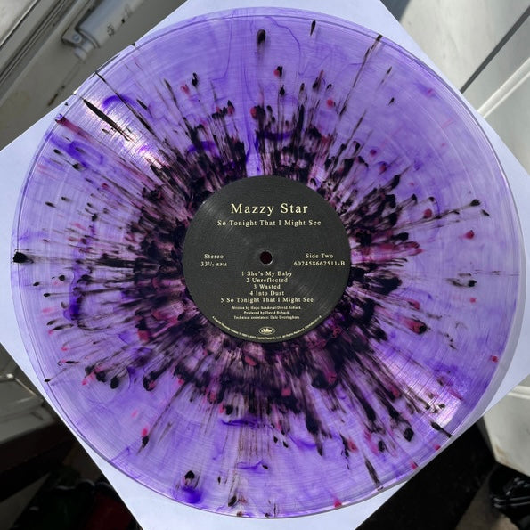 MAZZY STAR So Tonight That I Might See - RSD Exclusive Violet Smoke With Purple And Black Splatter Vinyl LP - Album