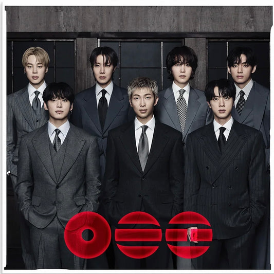 BTS The 5th Album (Arirang) - ‘Group Red’ Coloured Vinyl LP With Poster - Album