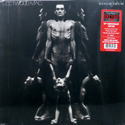 FLEETWOOD MAC Heroes Are Hard To Find - 50th Anniversary Edition White And Black Splatter Clear Vinyl LP - Album