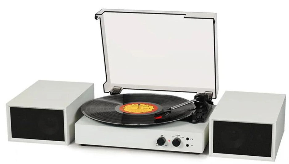 Harrow Bluetooth Record Player with Speakers Steepletone