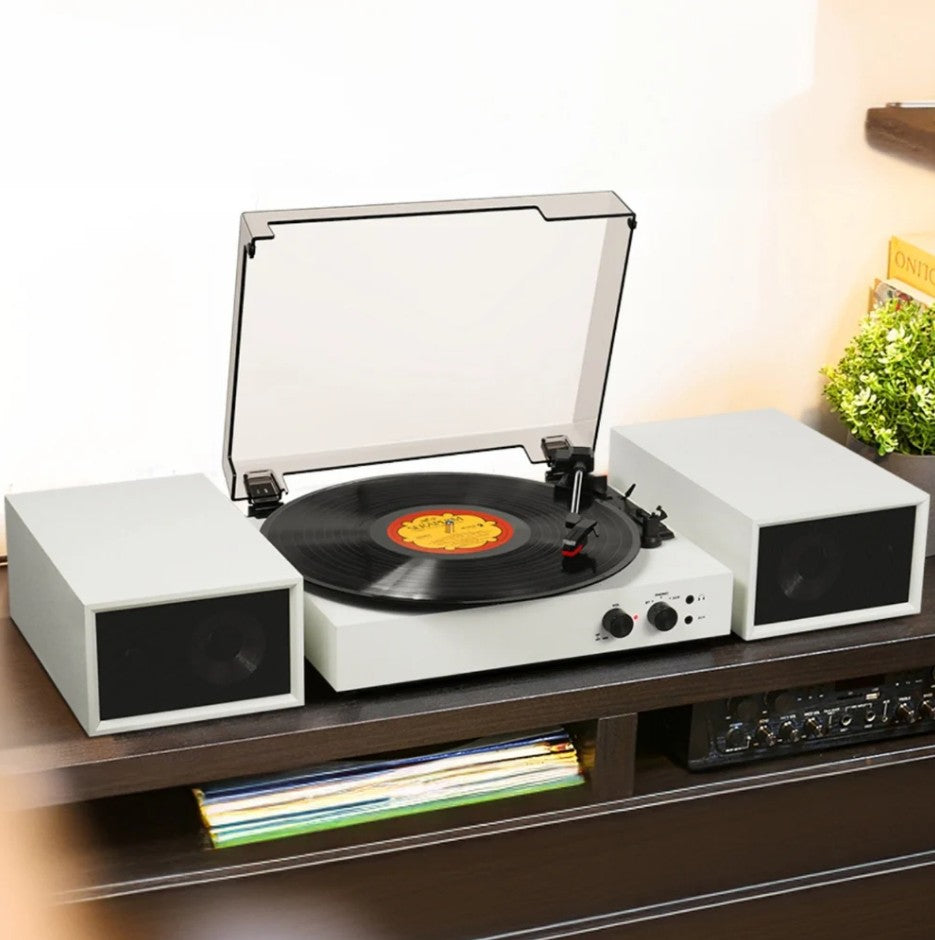 Harrow Bluetooth Record Player with Speakers Steepletone