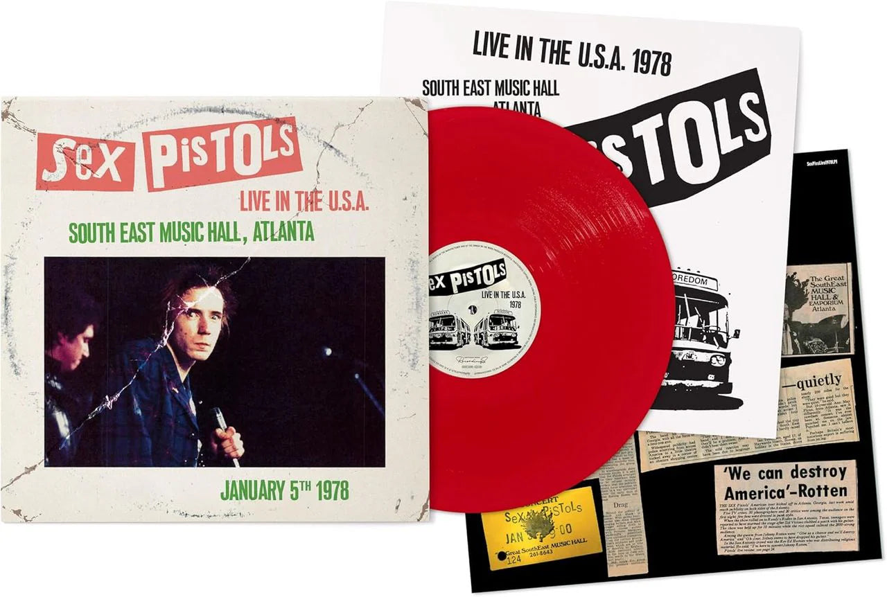 SEX PISTOLS Live In The U.S.A 1978, Atlanta - Limited Edition Red Vinyl LP - Album