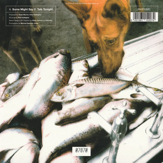 OASIS Some Might Say / Talk Tonight - 30th Anniversary Limited Edition Pearl 7”