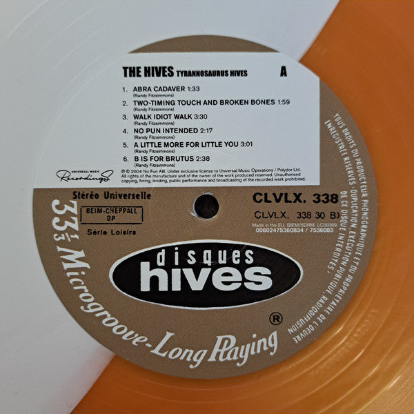 THE HIVES Tyrannosaurus Hives - RSD White & Gold Vinyl LP