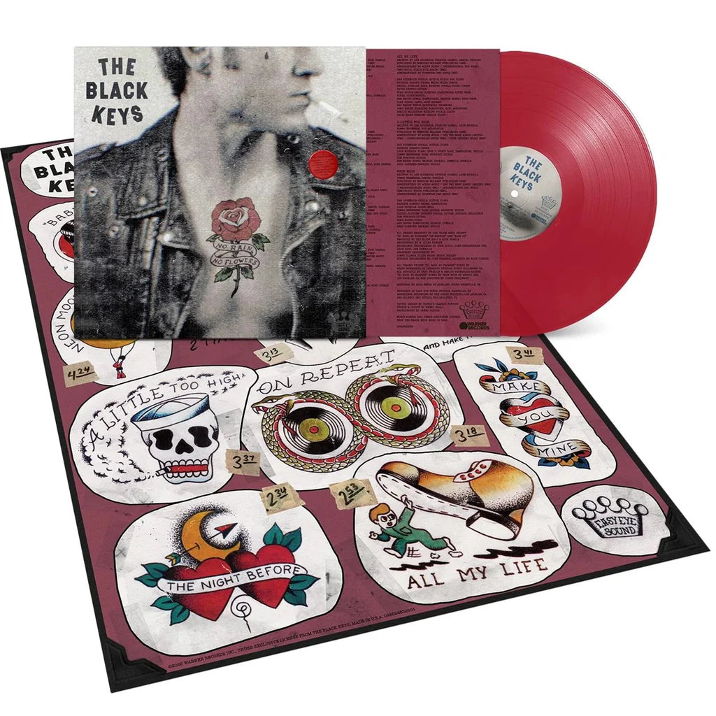 THE BLACK KEYS No Rain, No Flowers - Limited Edition Ruby Red Vinyl LP With Poster - Album