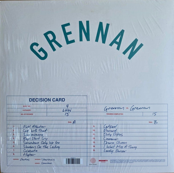 TOM GRENNAN Everywhere I Went Led Me to Where I Didn't Want to Be - Black Vinyl LP - Album