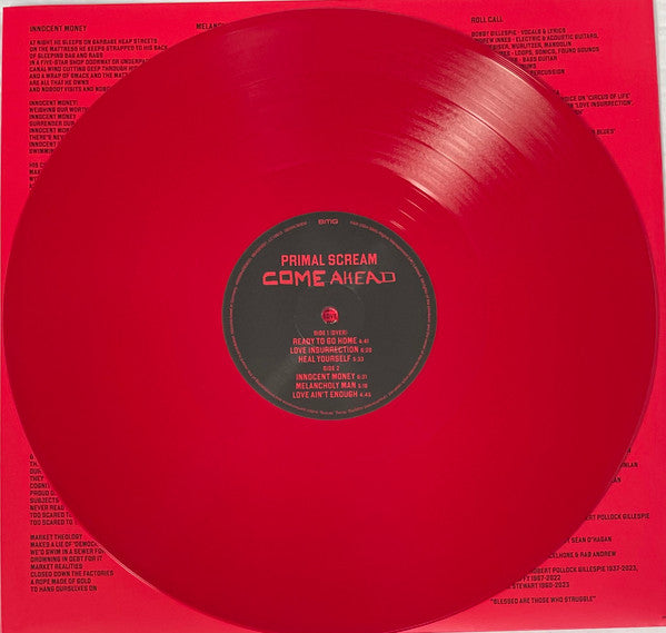 PRIMAL SCREAM Come Ahead - Red Vinyl 2LP - Album