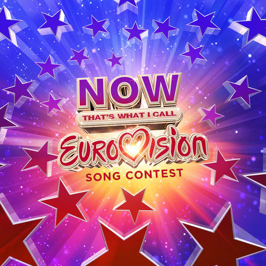 VARIOUS Now That's What I Call Eurovision Song Contest - Transparent Red And Blue Vinyl 2xLP - Compilation