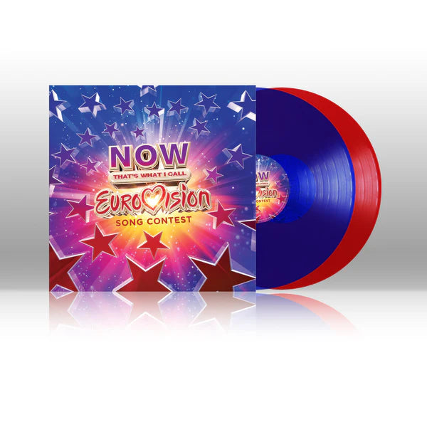 VARIOUS Now That's What I Call Eurovision Song Contest - Transparent Red And Blue Vinyl 2xLP - Compilation