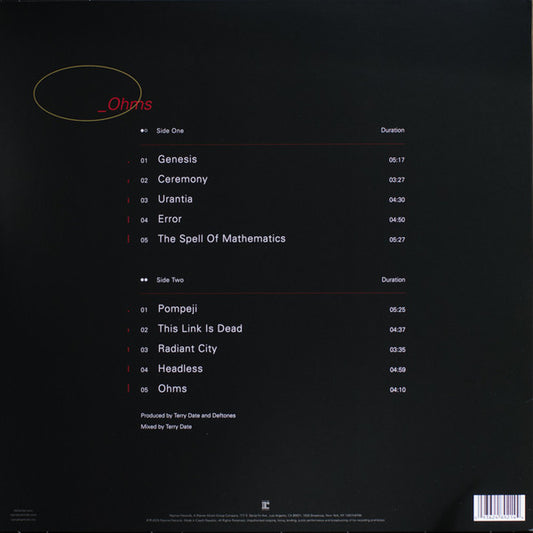 DEFTONES _Ohms - Vinyl LP - Album