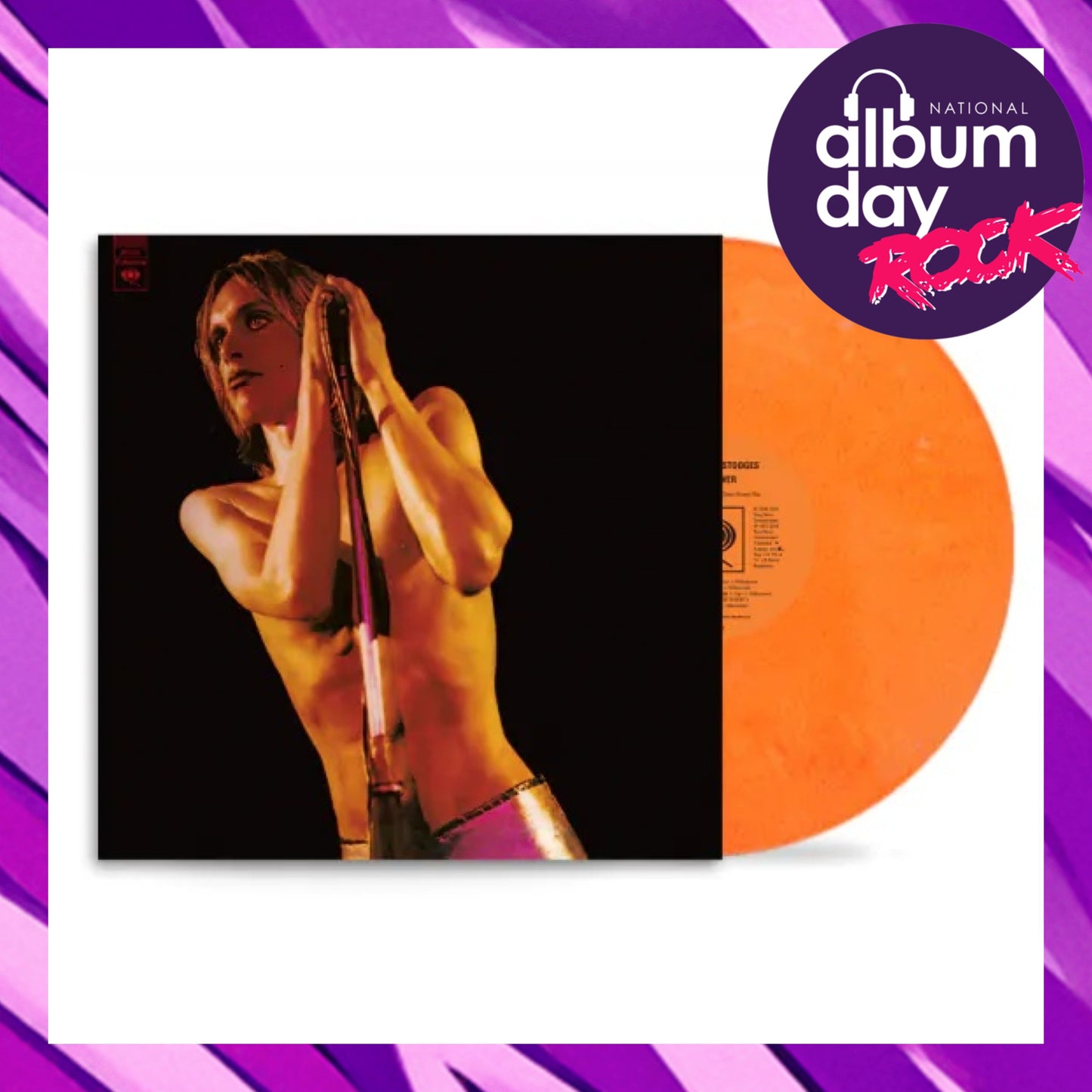 IGGY AND THE STOOGES Raw Power (National Album Day 2025) - Orange And White Swirled Vinyl LP - Album