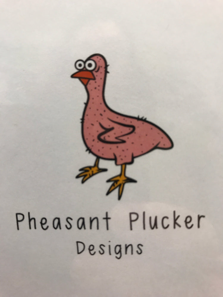 Pheasant plucker cards and wine labels