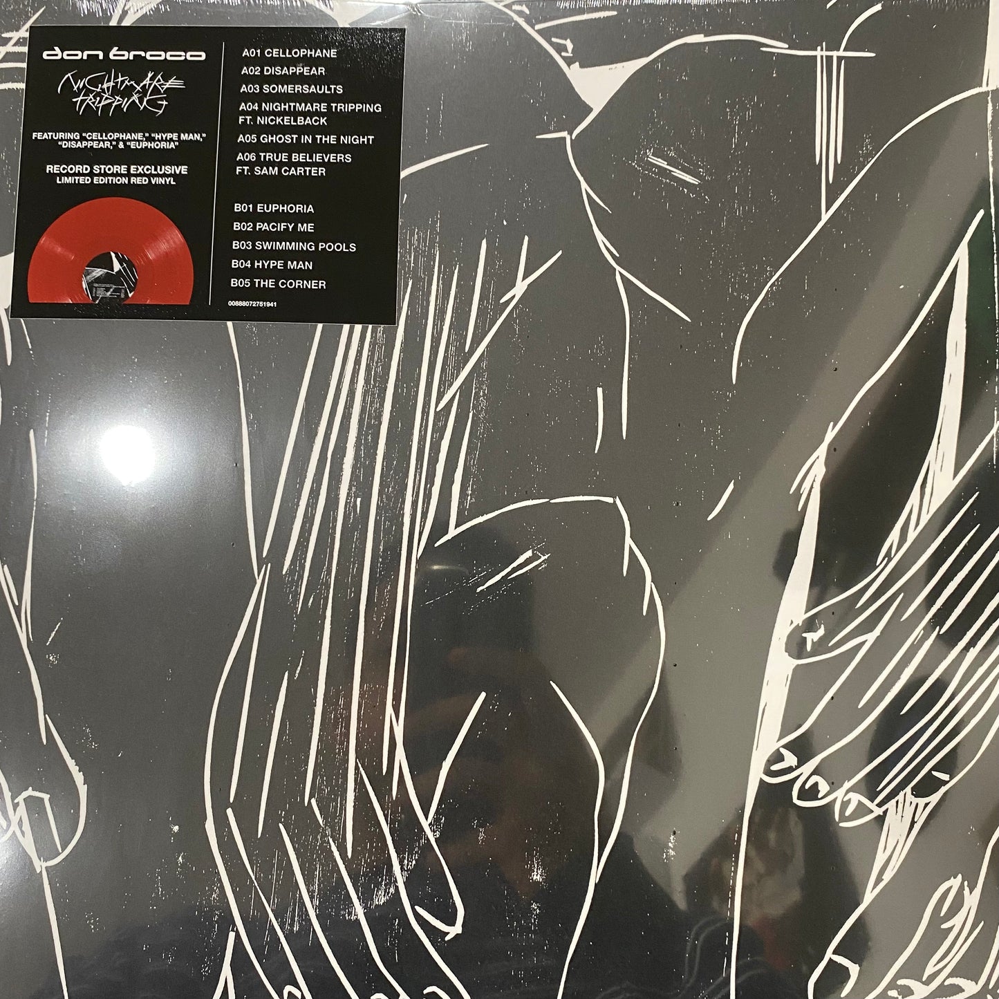 DON BROCO Nightmare Tripping - Indies Exclusive Red Vinyl LP - Album