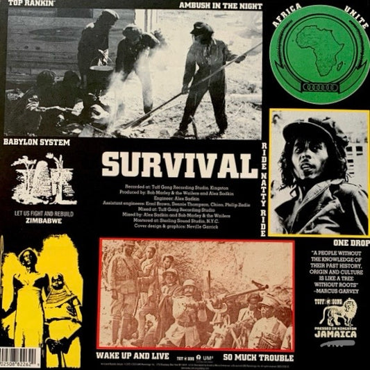 BOB MARLEY & THE WAILERS Survival - Limited Edition Numbered Reissue Vinyl LP - Album