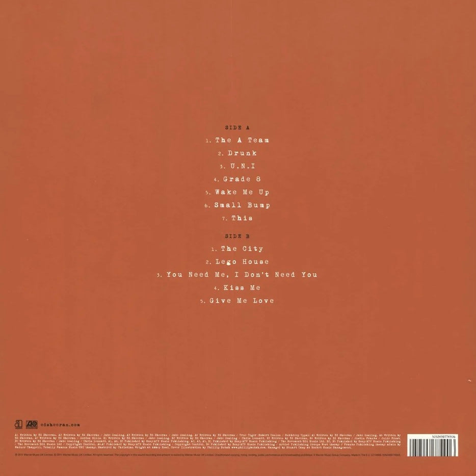 ED SHEERAN + (Plus) - Vinyl LP - Album