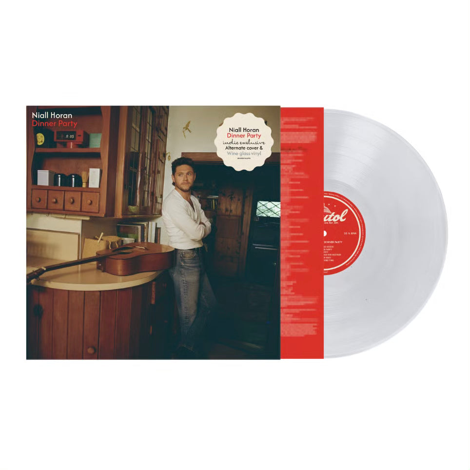 NIALL HORAN Dinner Party - Indies Exclusive Alternate Cover Wine Glass Clear Vinyl LP - Album