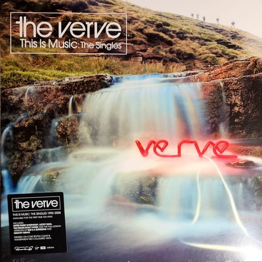 THE VERVE This Is Music: The Singles - Limited Edition Coke Bottle Clear & Transparent Red Vinyl 2xLP - Compilation