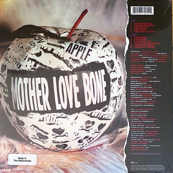 MOTHER LOVE BONE Apple - Limited Edition Orange Vinyl LP - Album