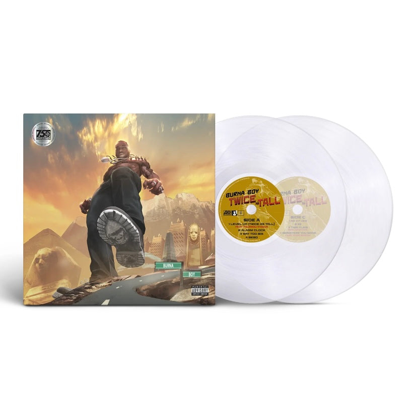 BURNA BOY Twice As Tall - Special Edition Clear Vinyl 2LP - Album
