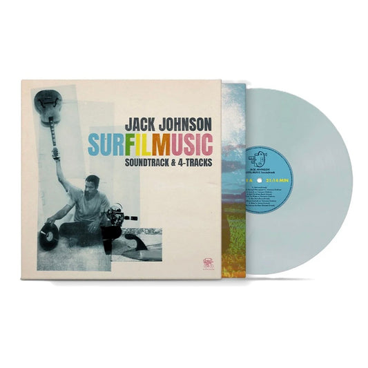 JACK JOHNSON Surfilmusic (Soundtrack & 4-Tracks) - Indie Exclusive Soda Pop Bottle Blue Vinyl 2LP - Album