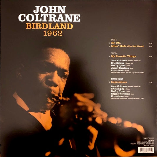 JOHN COLTRANE Birdland 1962 - Vinyl LP - Album