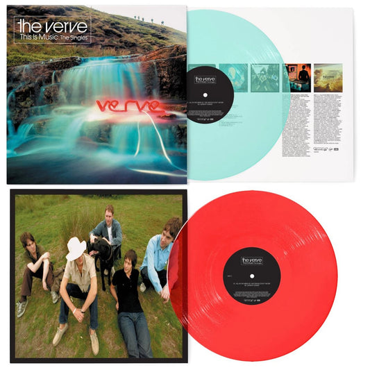 THE VERVE This Is Music: The Singles - Limited Edition Coke Bottle Clear & Transparent Red Vinyl 2xLP - Compilation