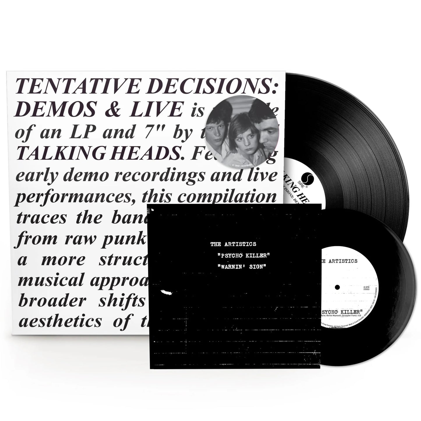 TALKING HEADS Tentative Decisions: Demos & Live - Vinyl LP + 7” - Compilation
