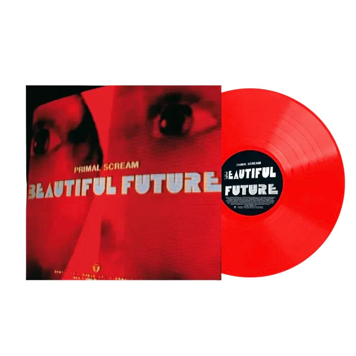 PRIMAL SCREAM Beautiful Future - Transparent Red Coloured Vinyl LP - Album