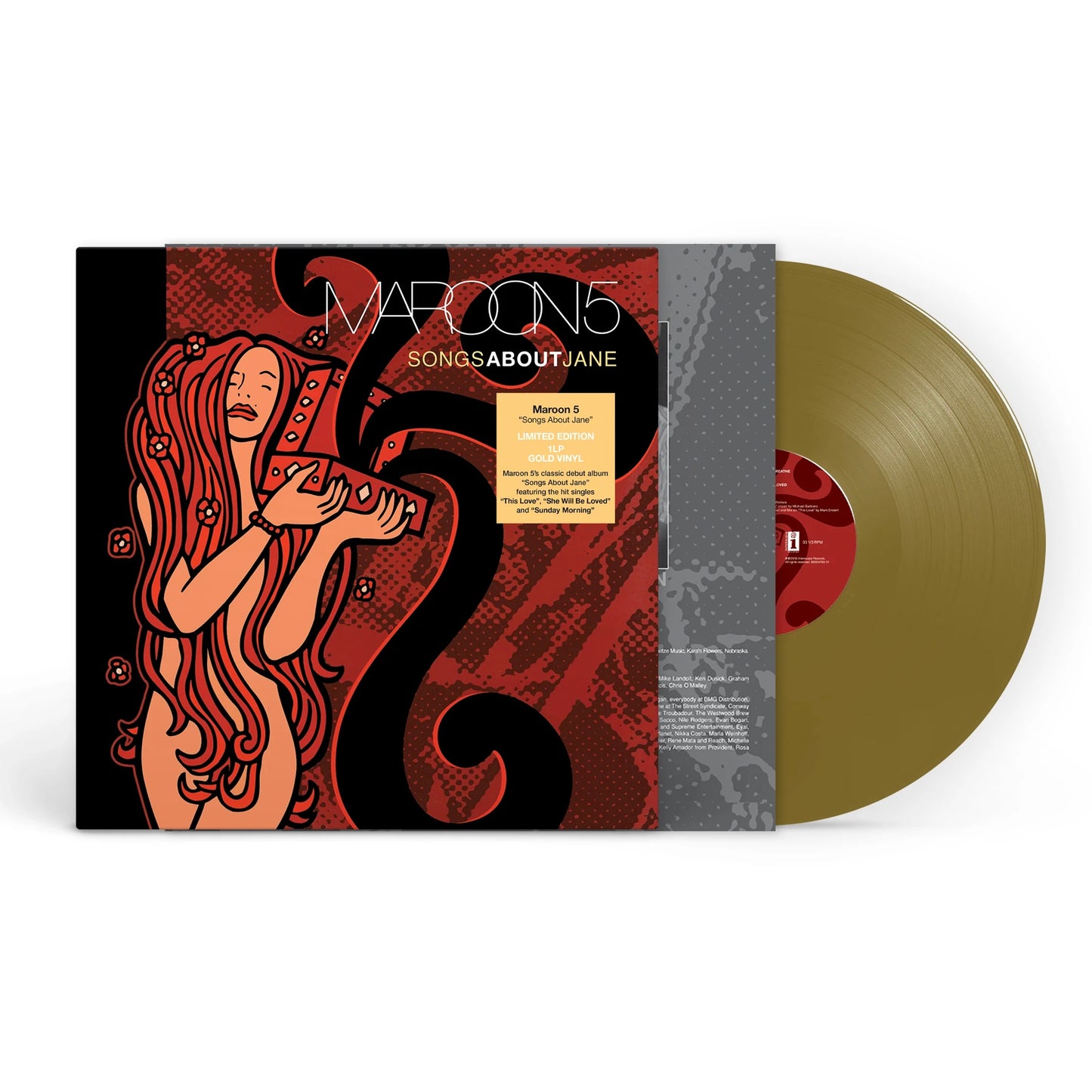 MAROON 5 Songs About Jane - Limited Edition Gold Coloured Vinyl LP - Album