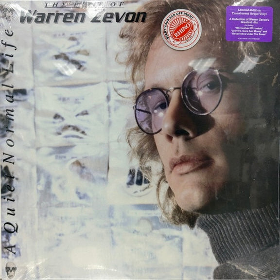 WARREN ZEVON A Quiet Normal Life: The Best Of Warren Zevon - Limited Edition Translucent Grape Vinyl LP - Compilation