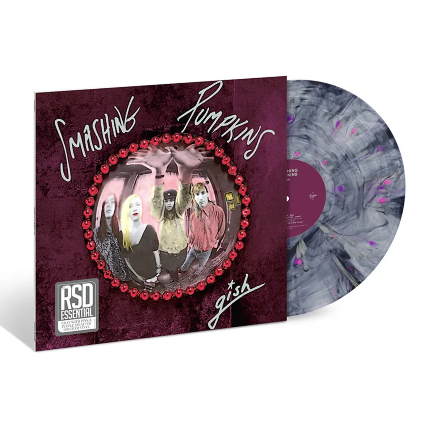 SMASHING PUMPKINS Gish (35th Anniversary) - RSD Essential Exclusive Grey With Pink And Purple Splatter Vinyl LP - Album