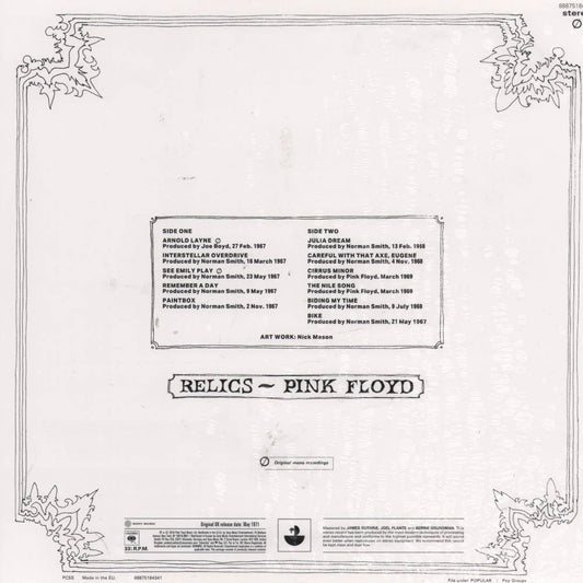 PINK FLOYD Relics - 180G Vinyl LP - Album