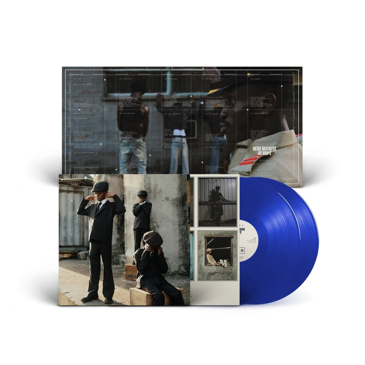 EZRA COLLECTIVE Here Because Of Hope - Transparent Blue Vinyl 2LP - Album