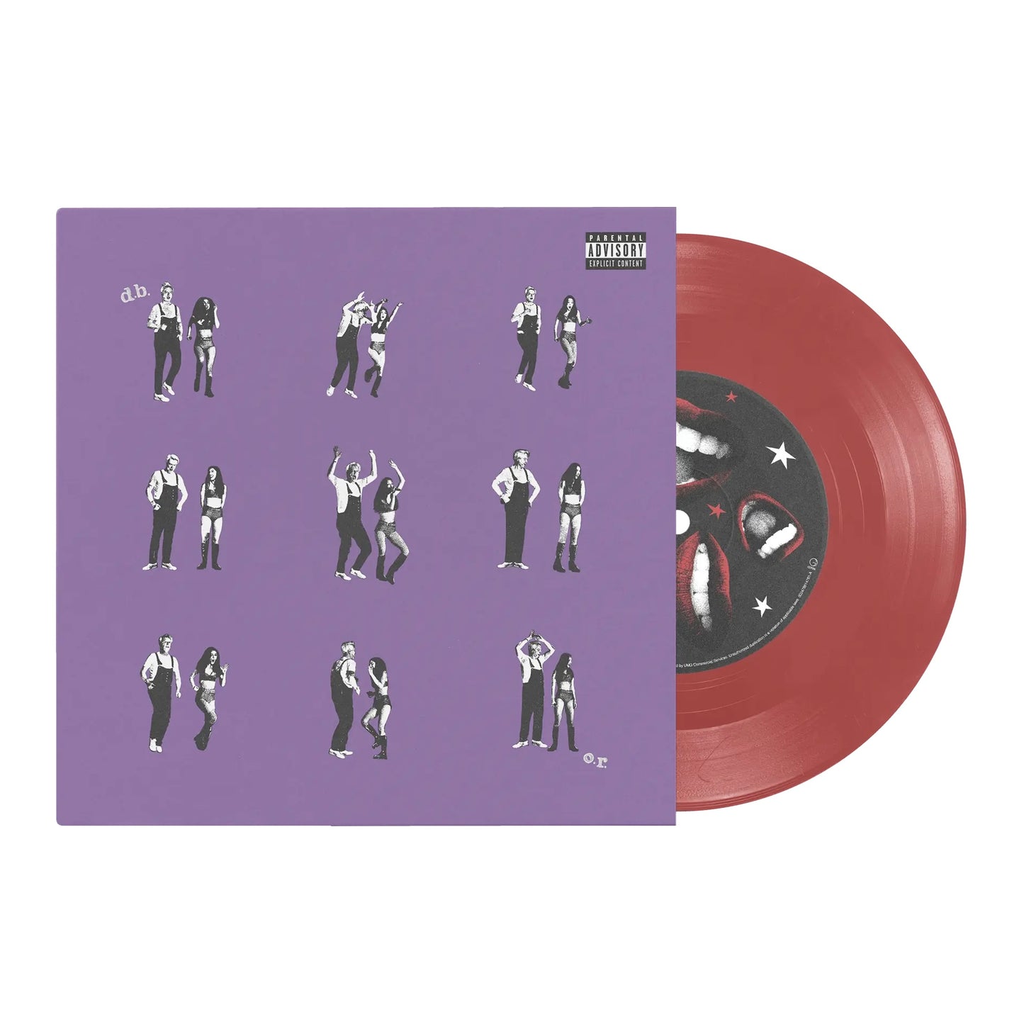 OLIVIA RODRIGO & DAVID BYRNE Drivers License/Burning Down The House - Translucent Red 7” Vinyl
