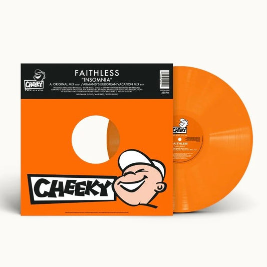 FAITHLESS Insomnia - Limited Edition Orange Coloured Vinyl 12” - Single