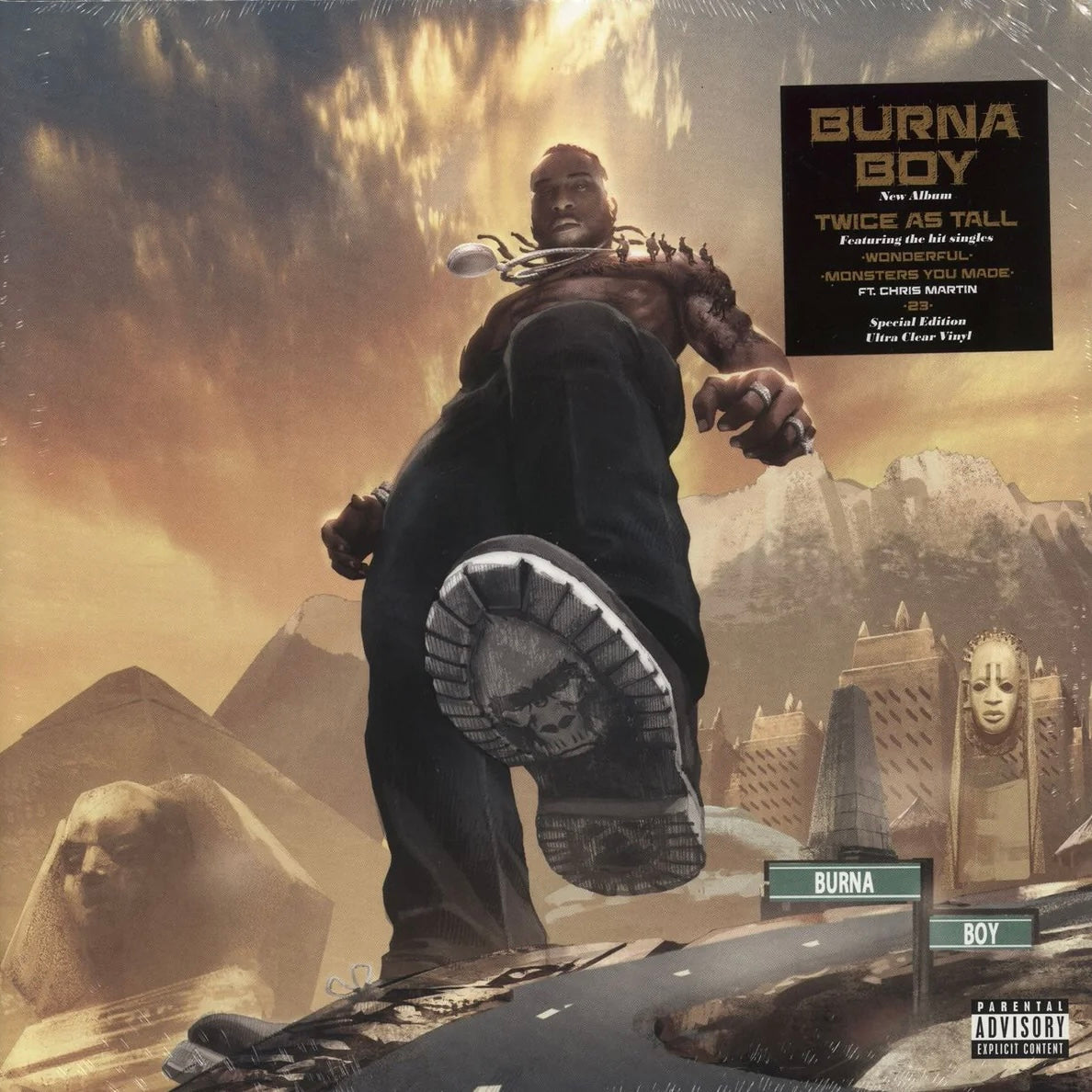 BURNA BOY Twice As Tall - Special Edition Clear Vinyl 2LP - Album