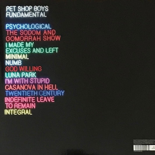 PET SHOP BOYS Fundamental - Vinyl LP - Album