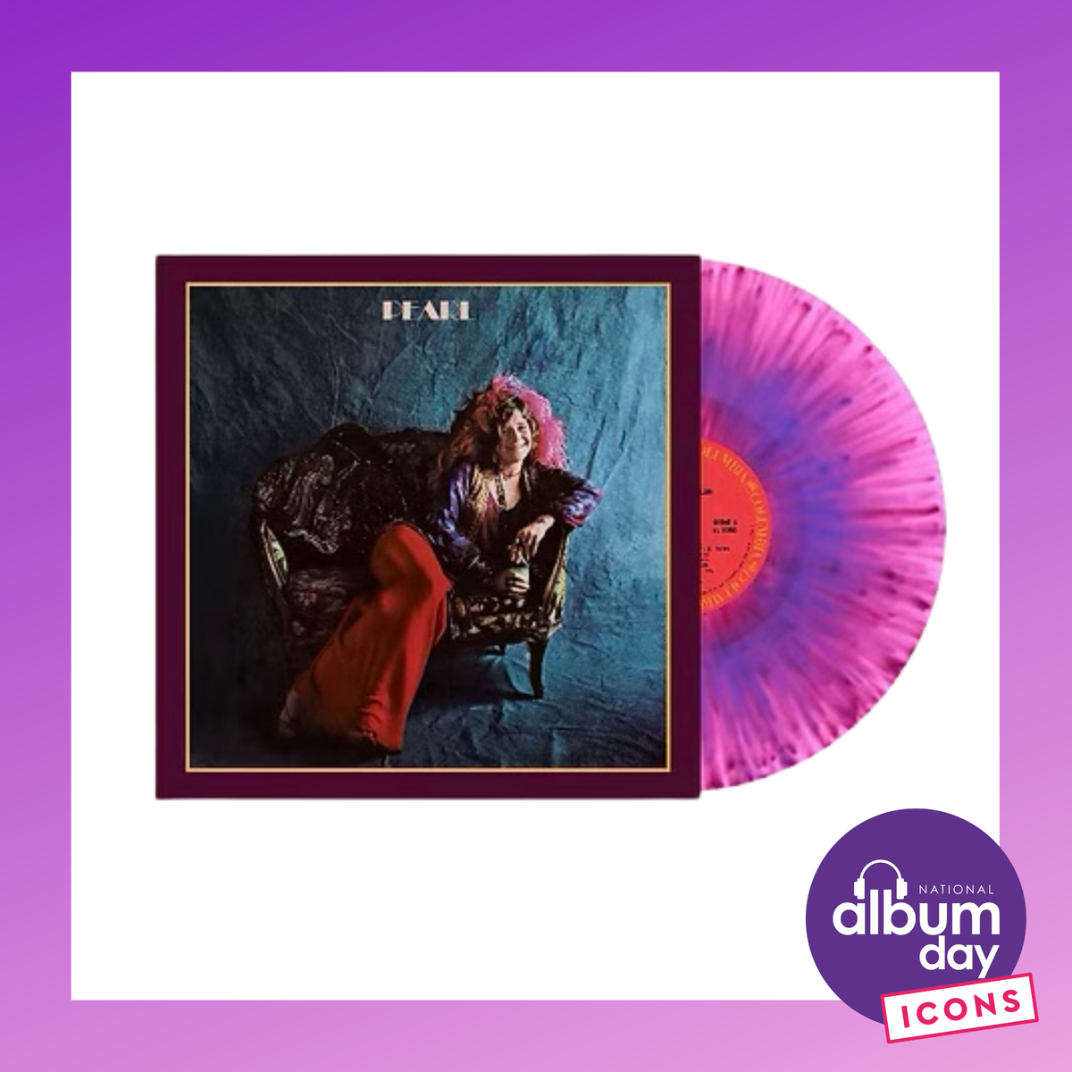 JANIS JOPLIN Pearl (National Album Day 2026) - Limited Edition Pink Splatter Vinyl LP - Album