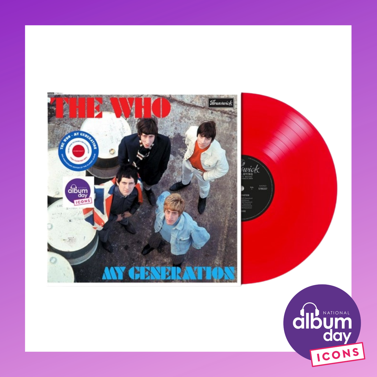 THE WHO My Generation (National Album Day 2026) - 60th Anniversary Clear Red Vinyl LP - Album