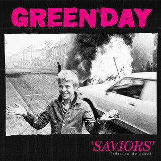 GREEN DAY Saviors (édition de luxe) - Limited Edition Clear With Hot Pink Splatter Vinyl 2LP