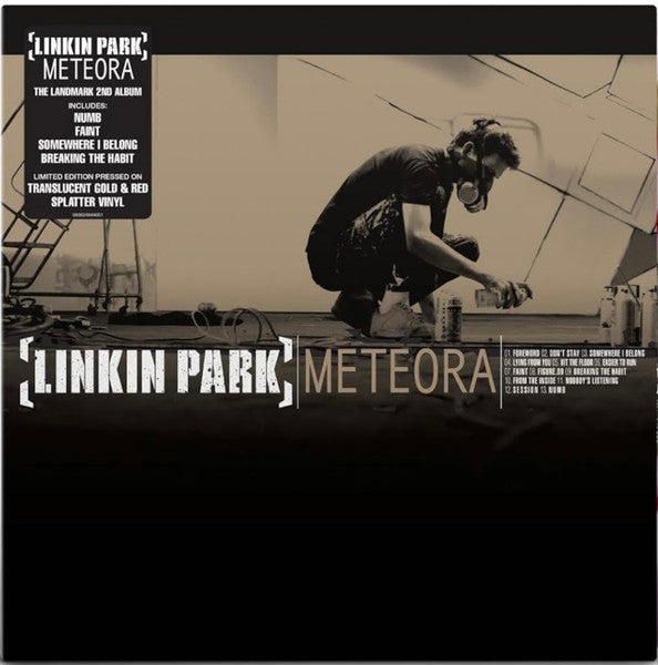 LINKIN PARK Meteora - Limited Edition Translucent Gold & Red Splatter Vinyl LP - Album