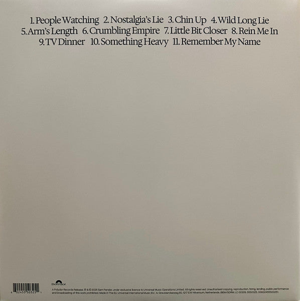 SAM FENDER People Watching - Limited Edition Indies Exclusive Blue Yolk Vinyl LP - Album