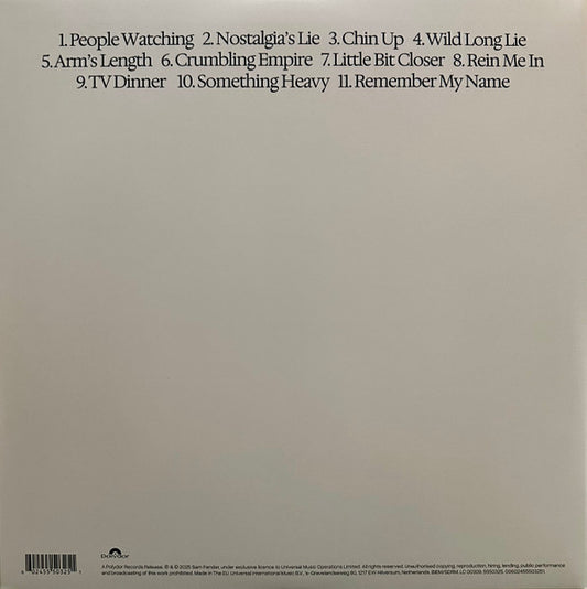 SAM FENDER People Watching - Limited Edition Indies Exclusive Blue Yolk Vinyl LP - Album