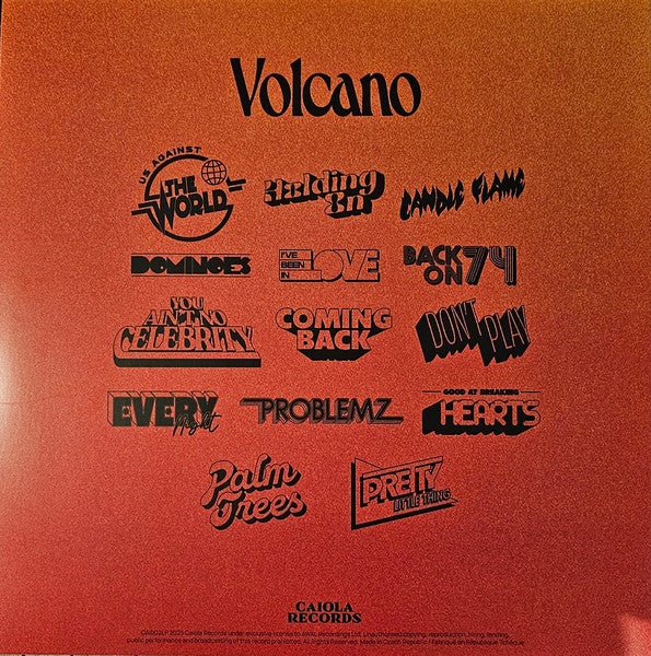 JUNGLE Volcano - Vinyl LP